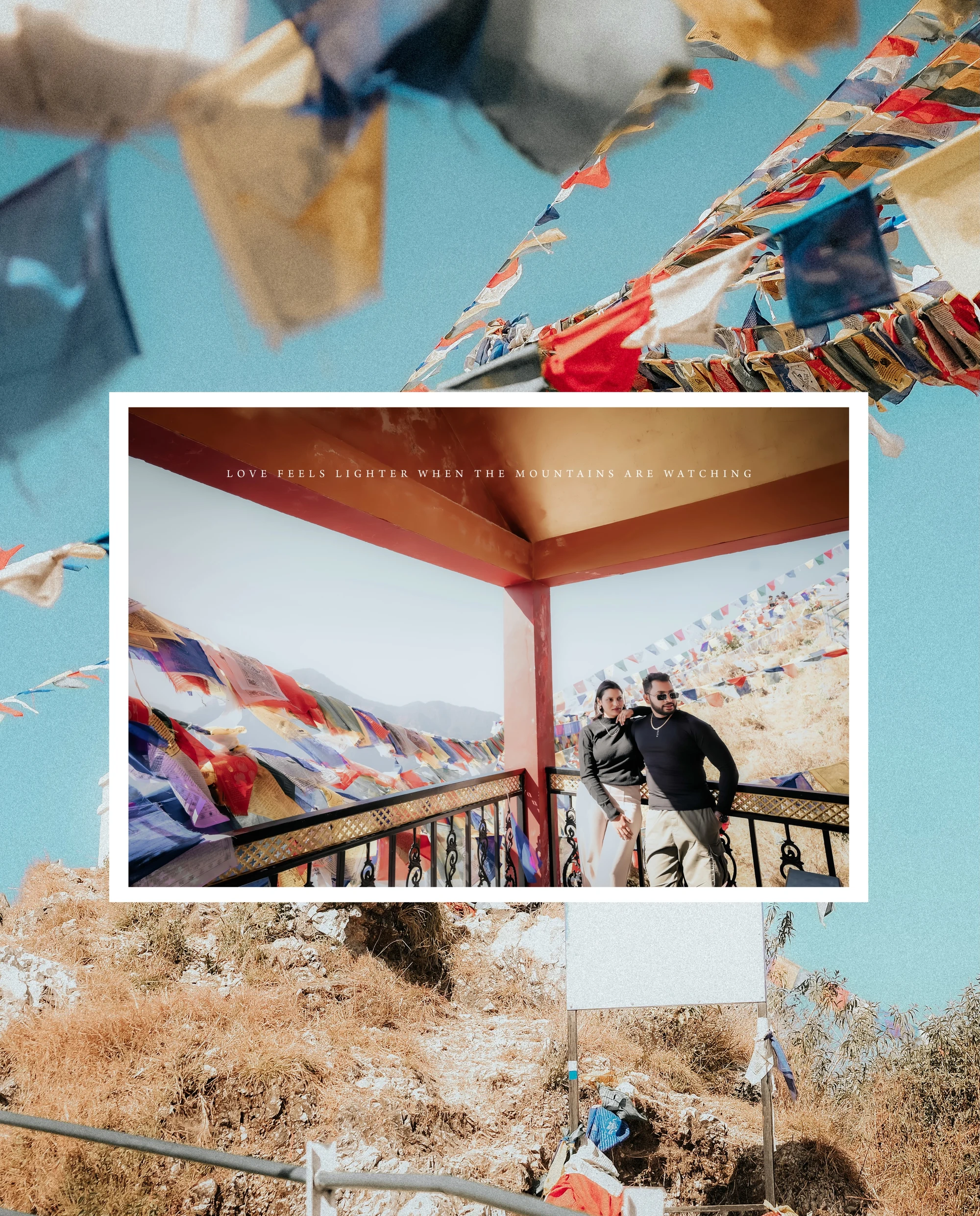 Golden Glow Mountain Portrait - Mussoorie Wedding Photography